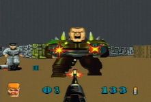 une photo d'Ã©cran de Wolfenstein 3D sur Atari Jaguar